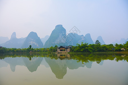 广西明仕田园背景