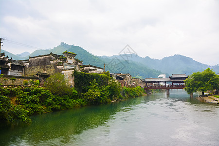 江西赣州江西瑶里古镇风光背景