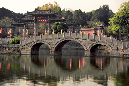 建水古寺云南建水古城背景