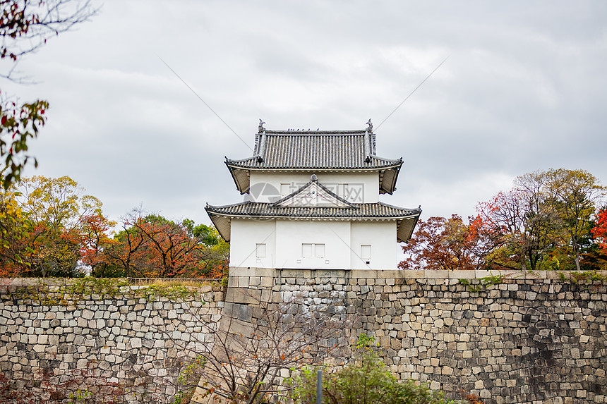 日本秋景日式建筑图片