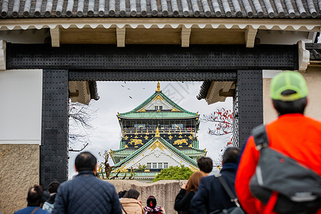 日本天守阁秋景图片