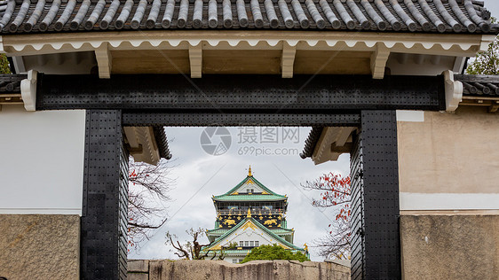 日本天守阁秋景图片