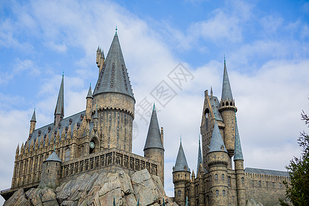日本环球影城哈利波特魔法城堡背景图片