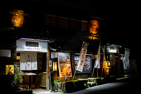 日本海报日本饭店背景