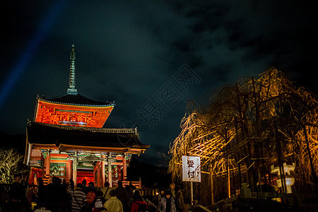 日本清水寺夜景图片