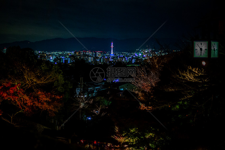 日本京都夜景图片