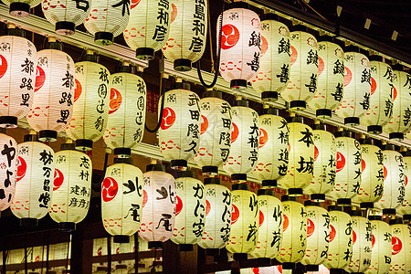 日本八坂神社夜景背景图片