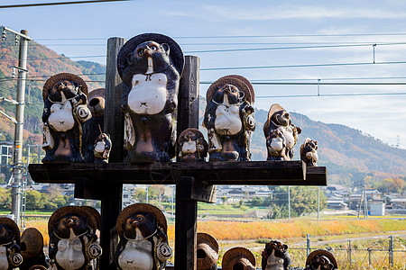 日本岚山火车站景色图片