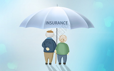 养老保险保险一家人高清图片