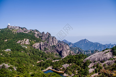 秋天登高黄山秋景背景