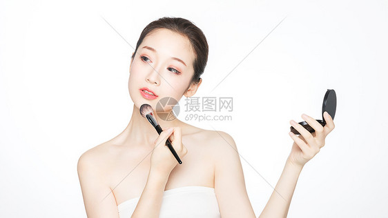 化妆美女图片