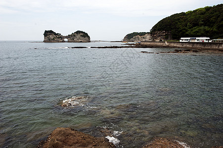 日本南纪白浜圆月岛高清图片