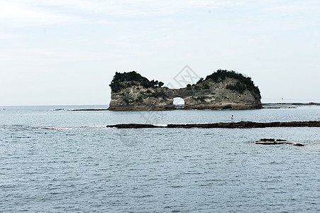 南怡岛日本南纪白浜圆月岛背景