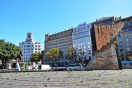 加泰罗尼亚广场Catalunya Square旅游景点高清图片素材