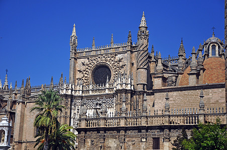 前哥伦布西班牙塞维利亚大教堂Catedral de Sevilla背景