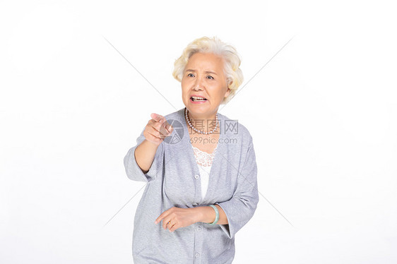 老年女性指责形象图片