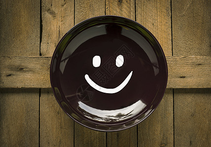 盘子中的笑脸背景图片