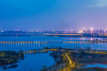 美图夜景素材武汉东湖绿道美图背景