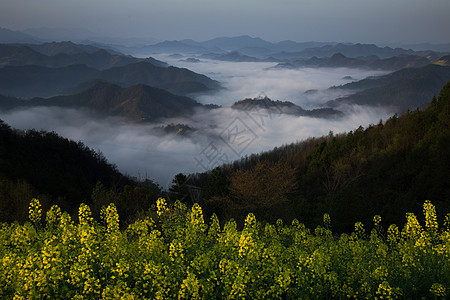 安徽歙县云海背景图片