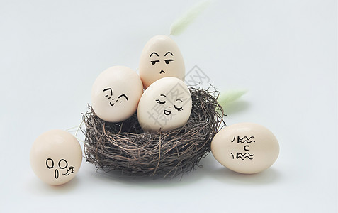 鸡蛋表情包背景图片