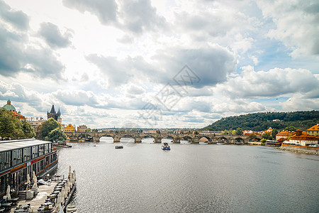 布拉格的查理大桥风景图片