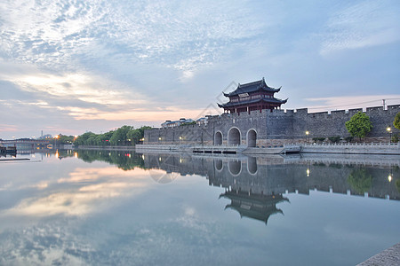 苏州建筑苏州平江门背景