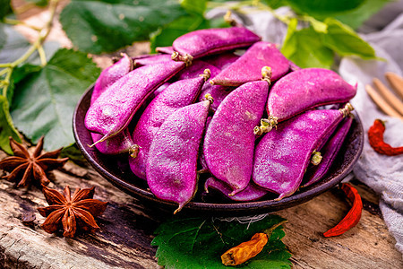 紫色扁豆背景图片
