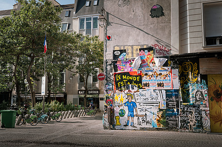 法国巴黎街头风景图片