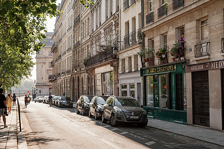 法国巴黎街头风景图片