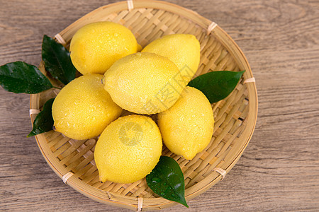 柠檬水果背景图片