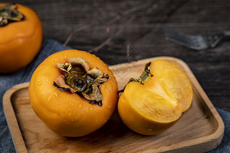 秋季脆柿子图片