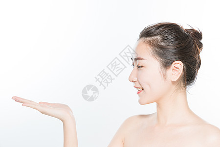 美妆女性手势展示图片