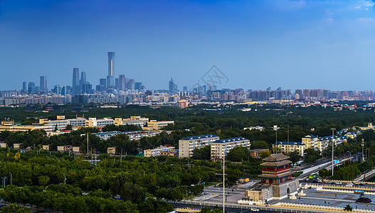 永定门远景国贸的高楼图片