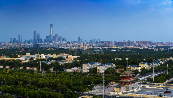 永定门远景国贸的高楼图片