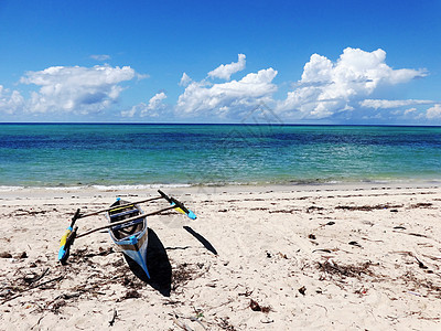 莫桑比克海峡风光海滩静物写生背景图片
