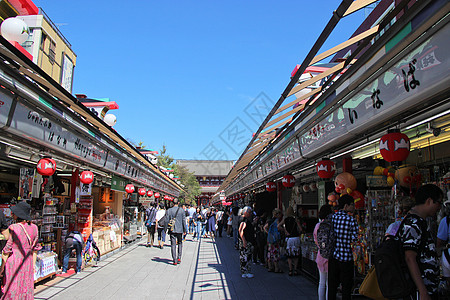 地标浅草寺日本东京浅草寺背景