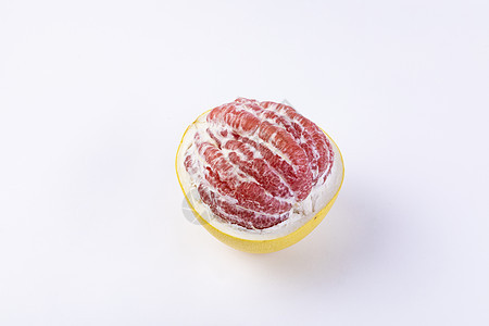 新鲜红心蜜柚背景图片