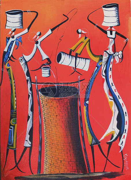 非洲艺术情怀抽象派画作美艳绝伦创意无限