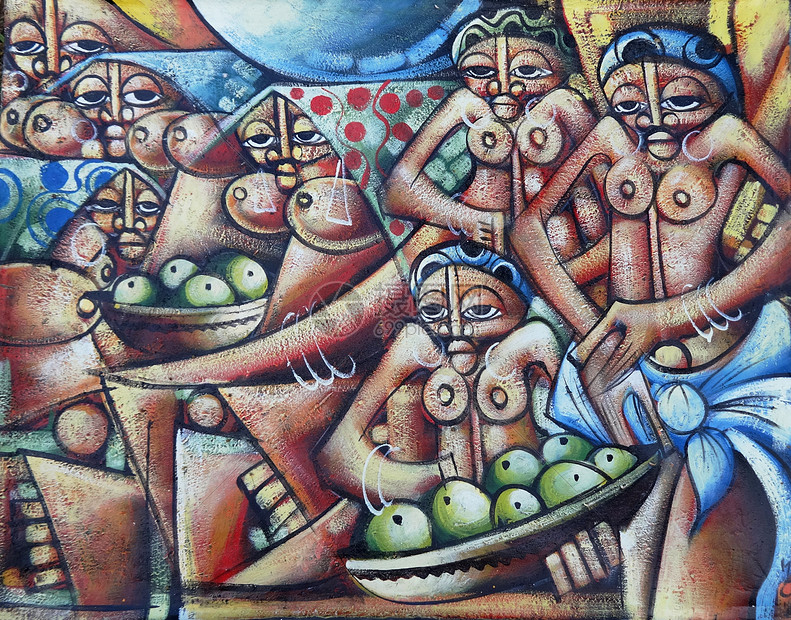 非洲艺术情怀抽象派画作美艳绝伦创意无限