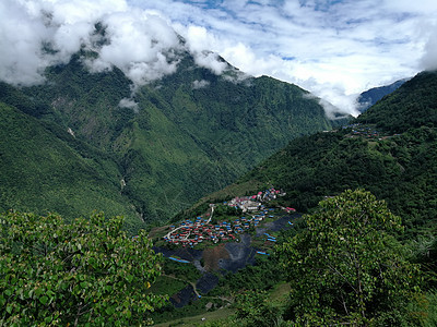 雅鲁藏布江风景山峰高清图片素材