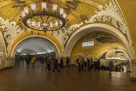 莫斯科地铁站基辅站背景