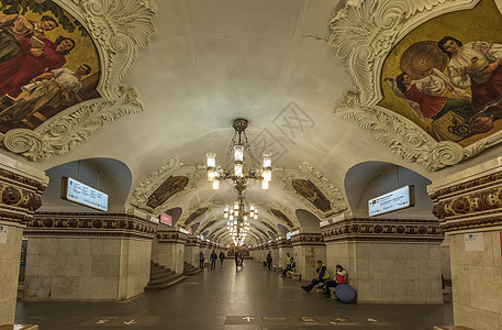 莫斯科地铁站共青团员站图片
