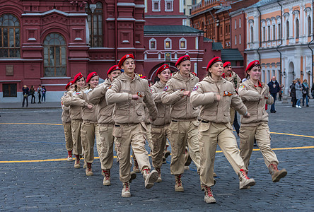 莫斯科红场上的童子军图片