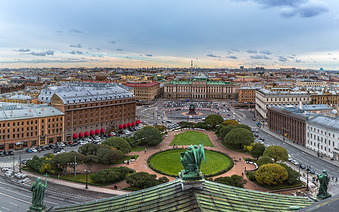俯瞰圣彼得堡全貌背景图片