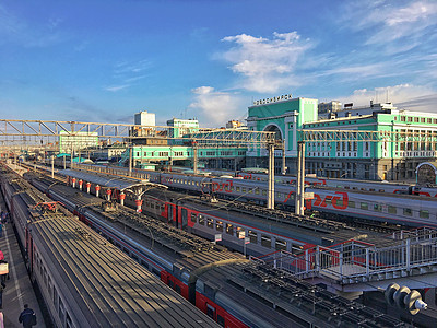 俄罗斯城市哈巴罗夫斯克火车站图片