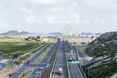 公路大桥交通运输背景