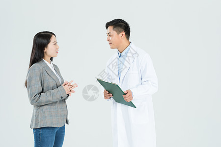 医生和病人聊天图片