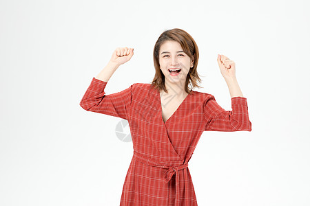 女性激动情绪图片素材