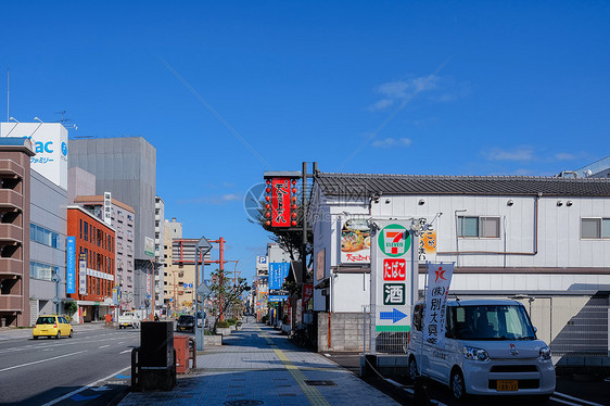 日本街道街景图片