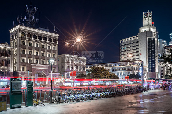 厦门一等邮局夜景图片